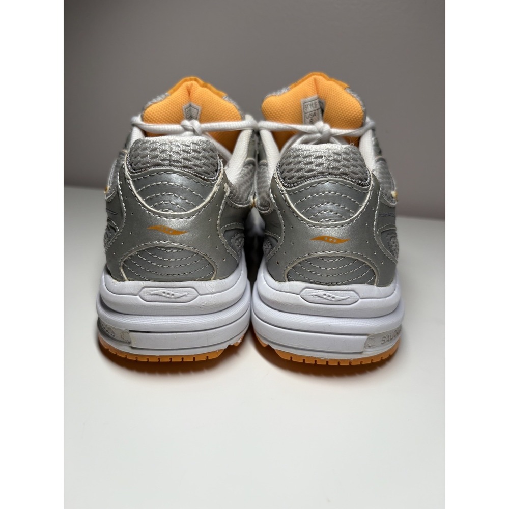 Saucony Grid Fusion Athletic Running Shoes Sneakers Gray Orange Womens - Size 8 - Picture 6 of 11